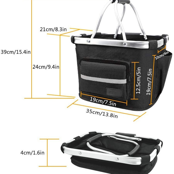 removable durable pet bike basket with aluminum frame Bowlift
