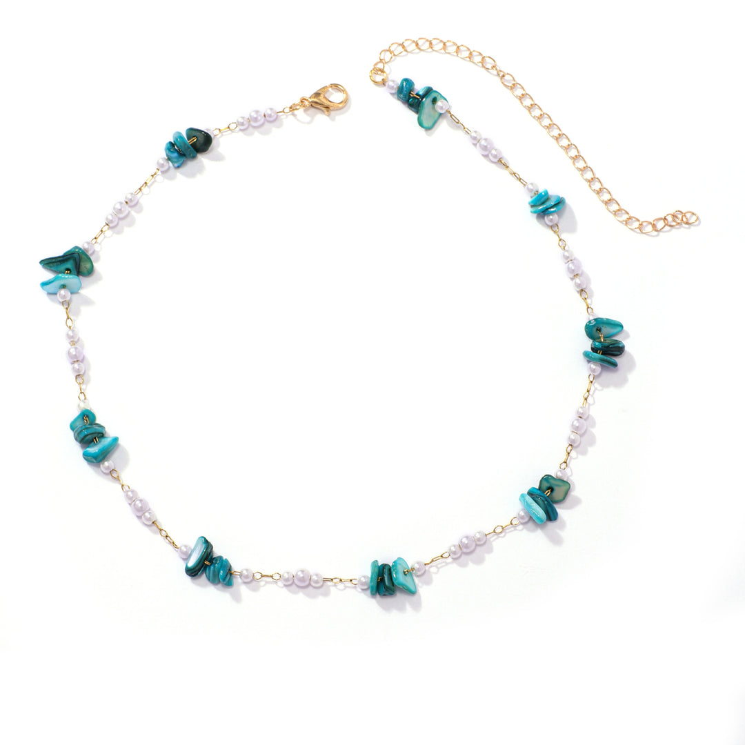 Elegant Floral Beaded Necklace Bowlift