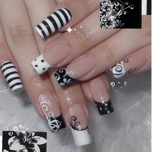 Chic Stylized Press-On Nail Tips Bowlift