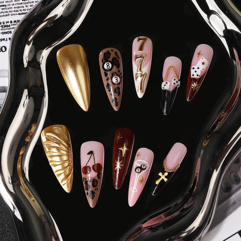 Glamorous Decorative Press-On Nail Tips Bowlift