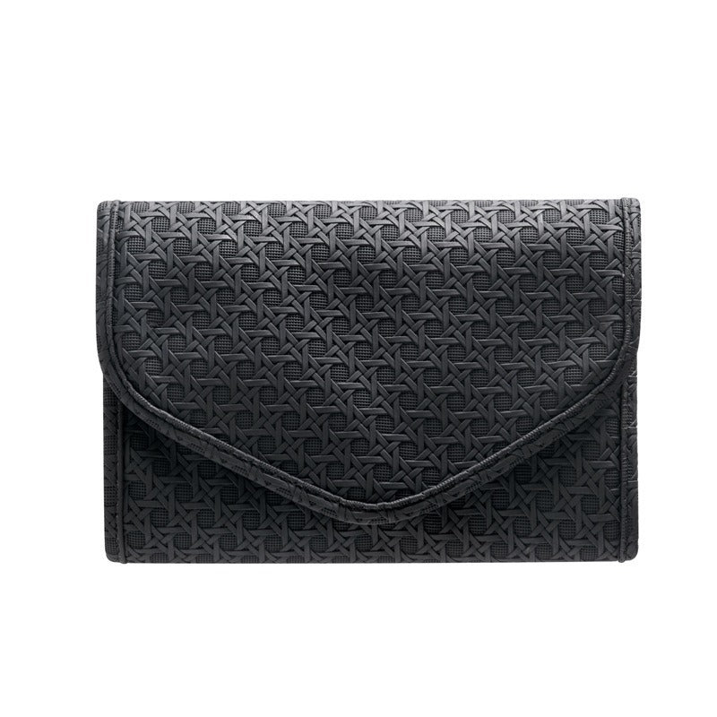 Quilted Foldable Travel Jewelry Organizer Roll with Zipper Pockets Bowlift