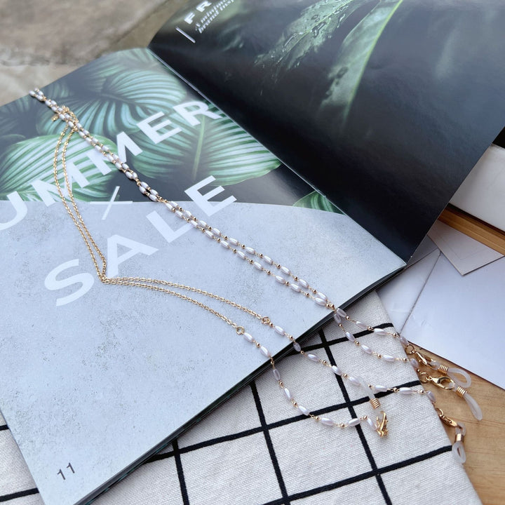 Elegant Pearl-Linked Eyewear Chain Bowlift 1786692183