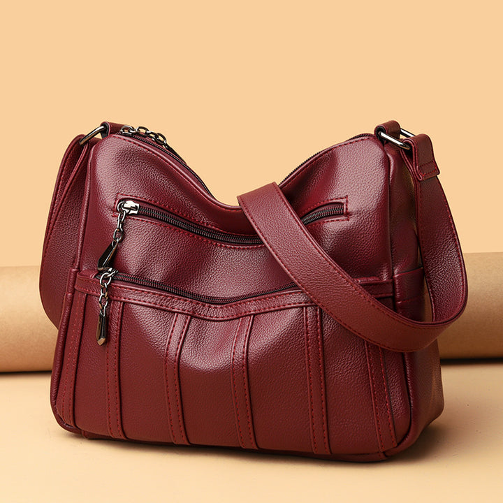 Elegant Textured Shoulder Bag Bowlift