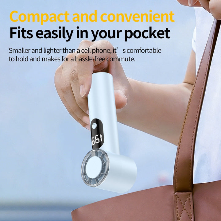 Unisex High-Performance Rechargeable Handheld Fan Bowlift