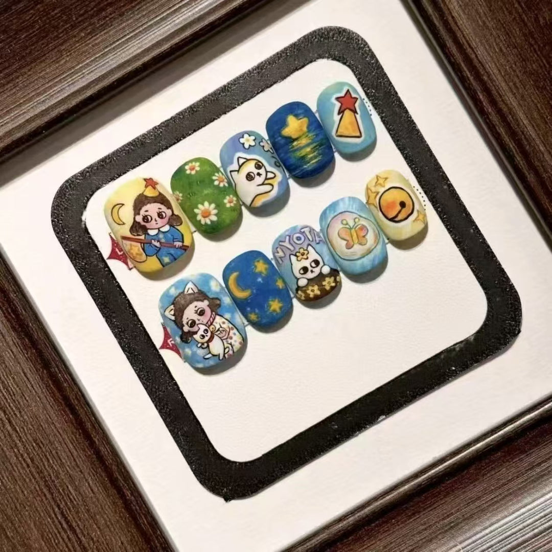 Artistic Character Nail Art Set Bowlift