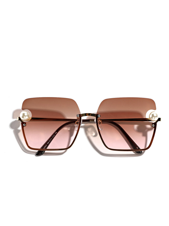 Women's square sunglasses with elegant transparent frame Bowlift