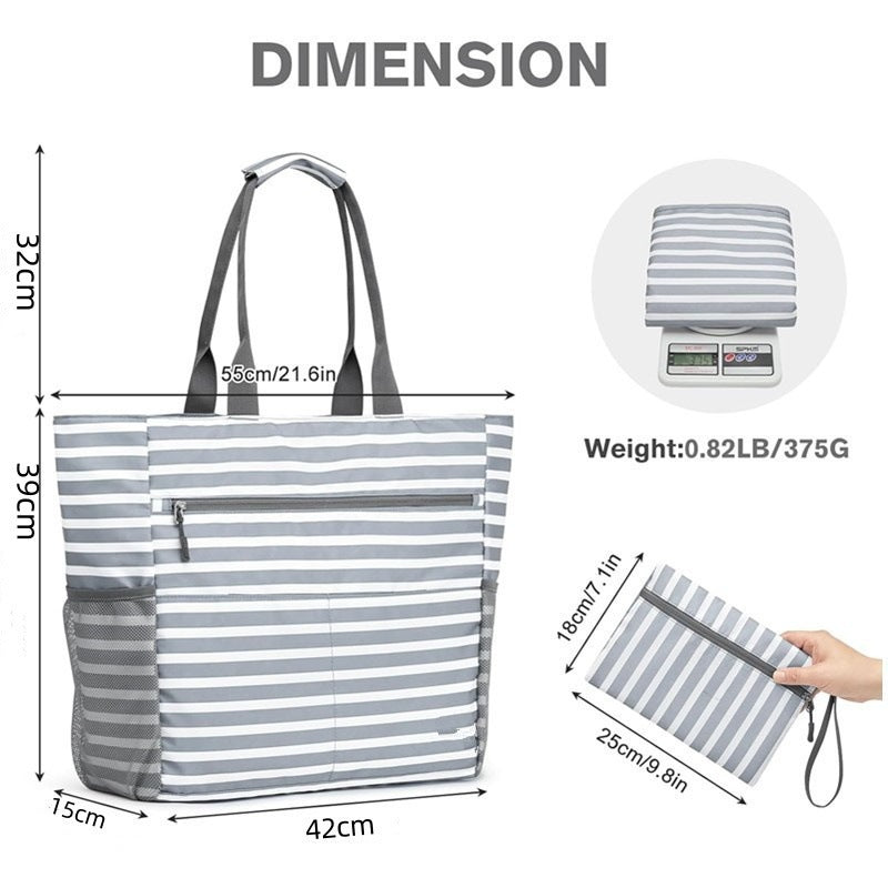 Beach bag with multifunctional compartments Bowlift