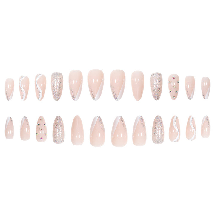 Glamorous Glittered Stiletto Nail Art Bowlift