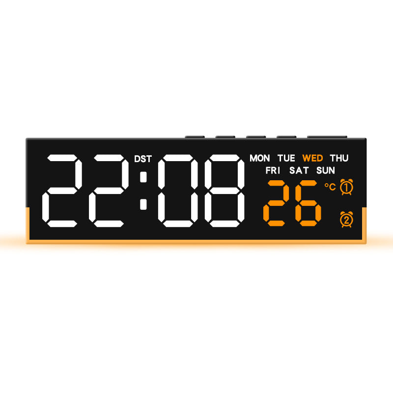 Digital Multifuntional LED Alarm Clock with Temperature and Weekday Display Bowlift