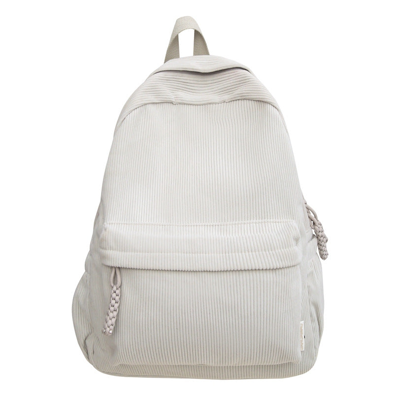 Textured Corduroy Backpack Bowlift