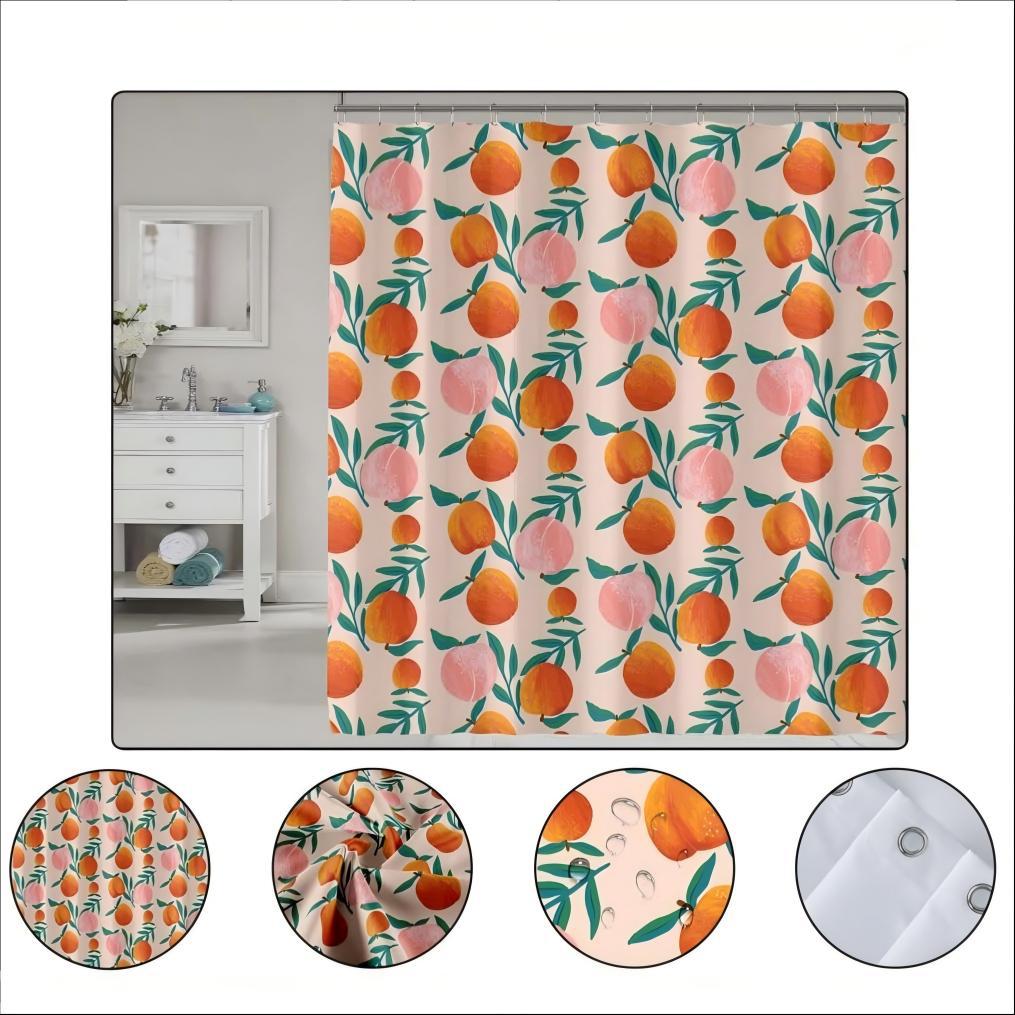 Floral Shower Curtain Bowlift