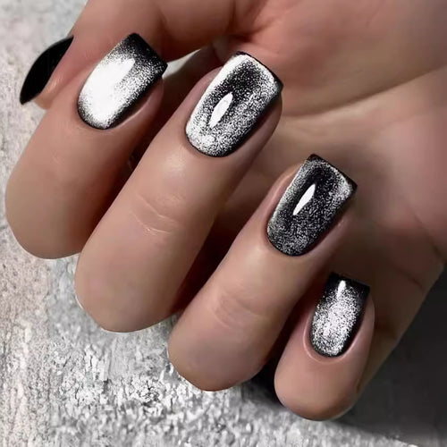 Elegant Glossy Press-On Nail Set Bowlift