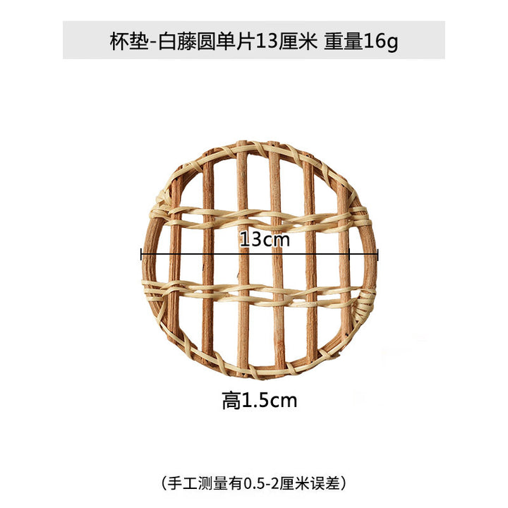 Women Decorative Table Coasters made of Braided Natural Material Bowlift