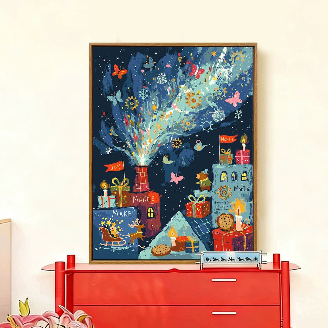 Whimsical Holiday-Themed Wall Art Bowlift