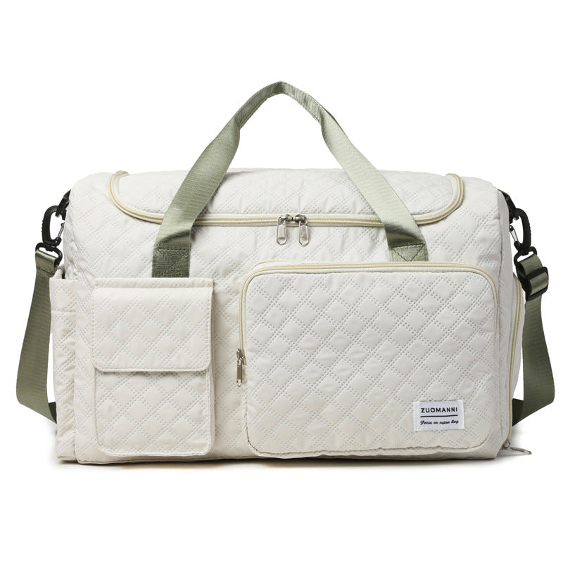 Spacious Sport Duffel Bag With Textured Surface Bowlift