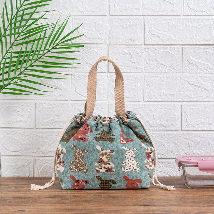Drawstring Cat-Themed Storage Bag Bowlift
