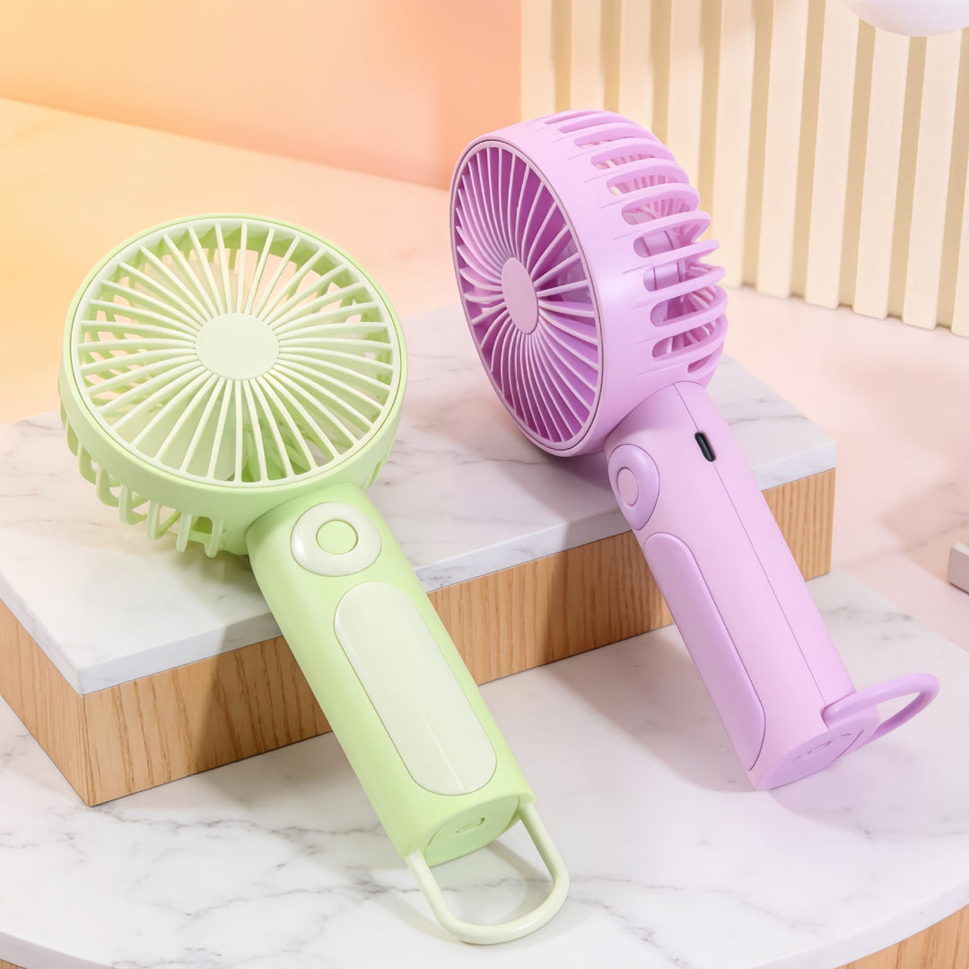 Women's Portable Hand Fan with USB Connection Bowlift