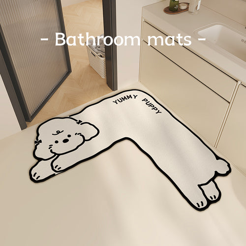 Cute Animal-Themed Bath Mat Bowlift