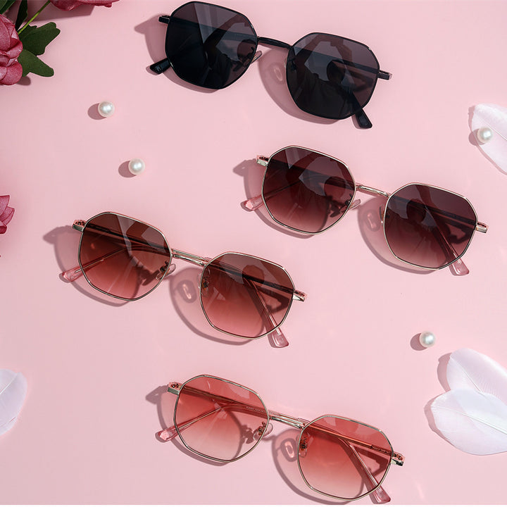 Women's fashionable sunglasses with oval frame and polarized lenses Bowlift