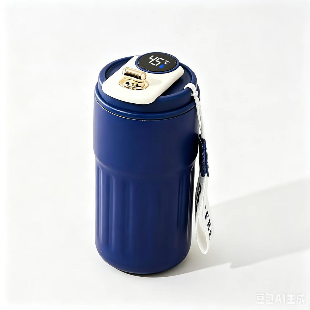 Insulated Stainless Steel Travel Coffee Tumbler with Leakproof Lid and Carry Strap Bowlift