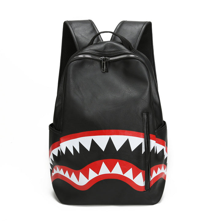 Shark-Graphic Casual Backpack Bowlift