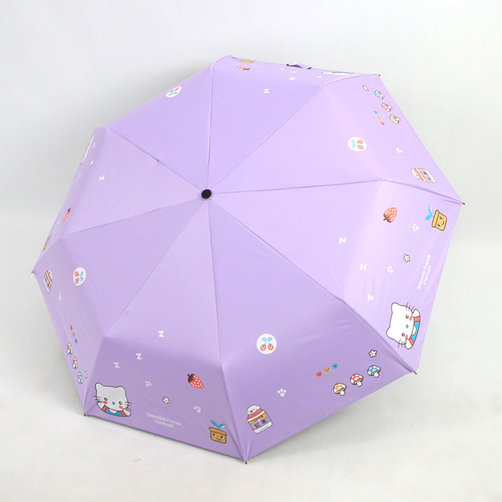 Ladies Colorful Umbrella Bowlift