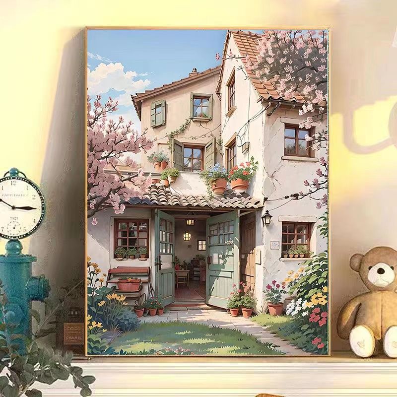 Serenity-Inspired Garden Scene Wall Art Bowlift