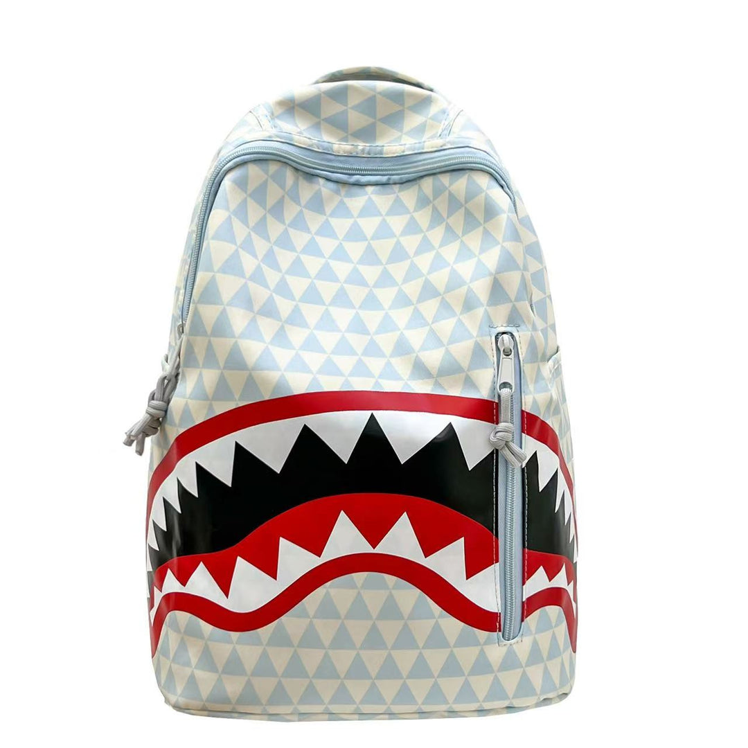 Backpack with Unique Shark Motif Bowlift
