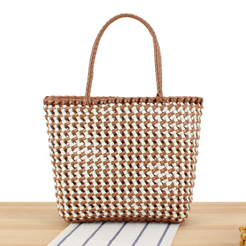 Large Tote Bag Made of Woven Material Bowlift