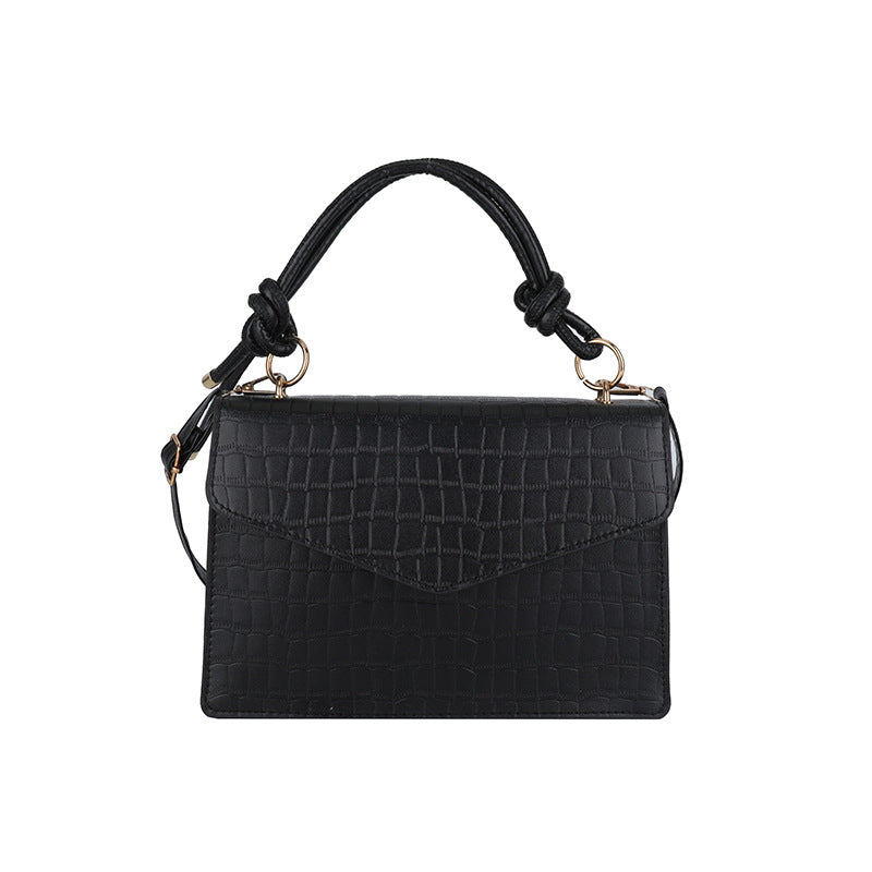 Crocodile-Embossed Handcrafted Crossbody Bag Bowlift