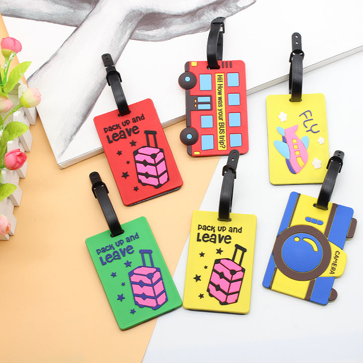 Unisex Travel-Themed Luggage Tag Bowlift