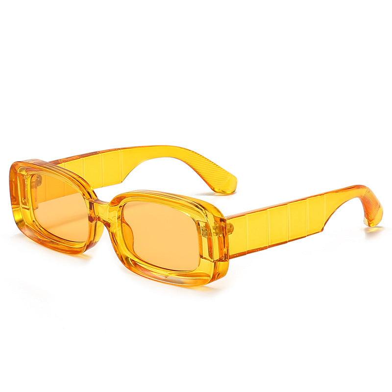 Women's Square Sunglasses with Transparent Frame Bowlift
