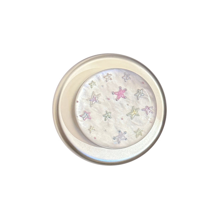 Shiny cosmetic mirror with star motif Bowlift