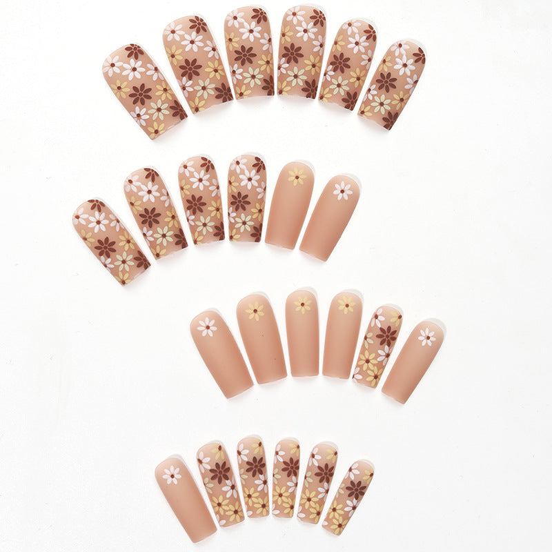 Floral Art Gel Press-On Nail Tips Bowlift