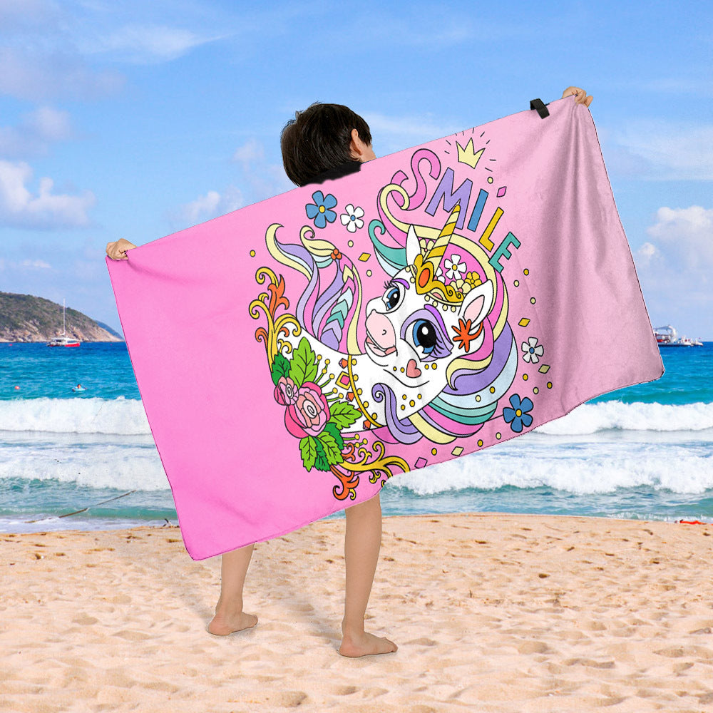 Beach blanket with colorful cupcake design Bowlift
