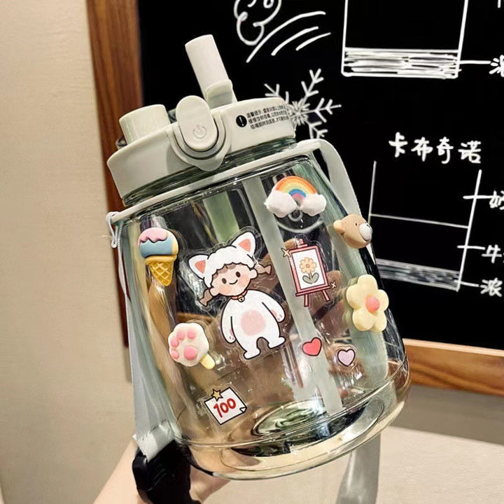 Ladies Playful Design Water Bottle Bowlift
