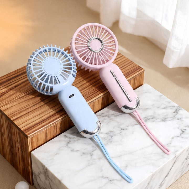 Women's Portable Mini Fan with USB Charging Function and Ergonomic Design Bowlift