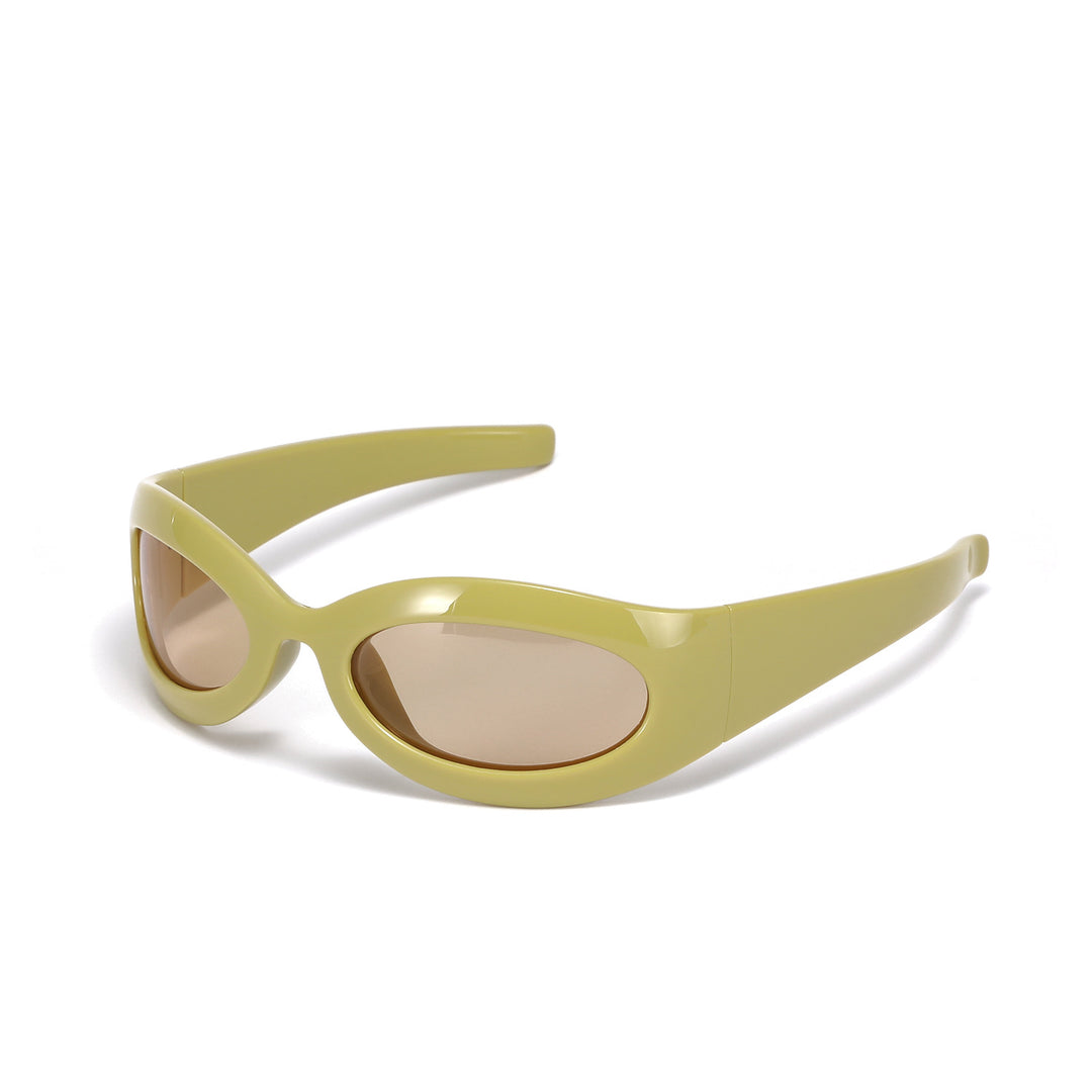 Women's fashionable retro sunglasses in trendy oval design Bowlift