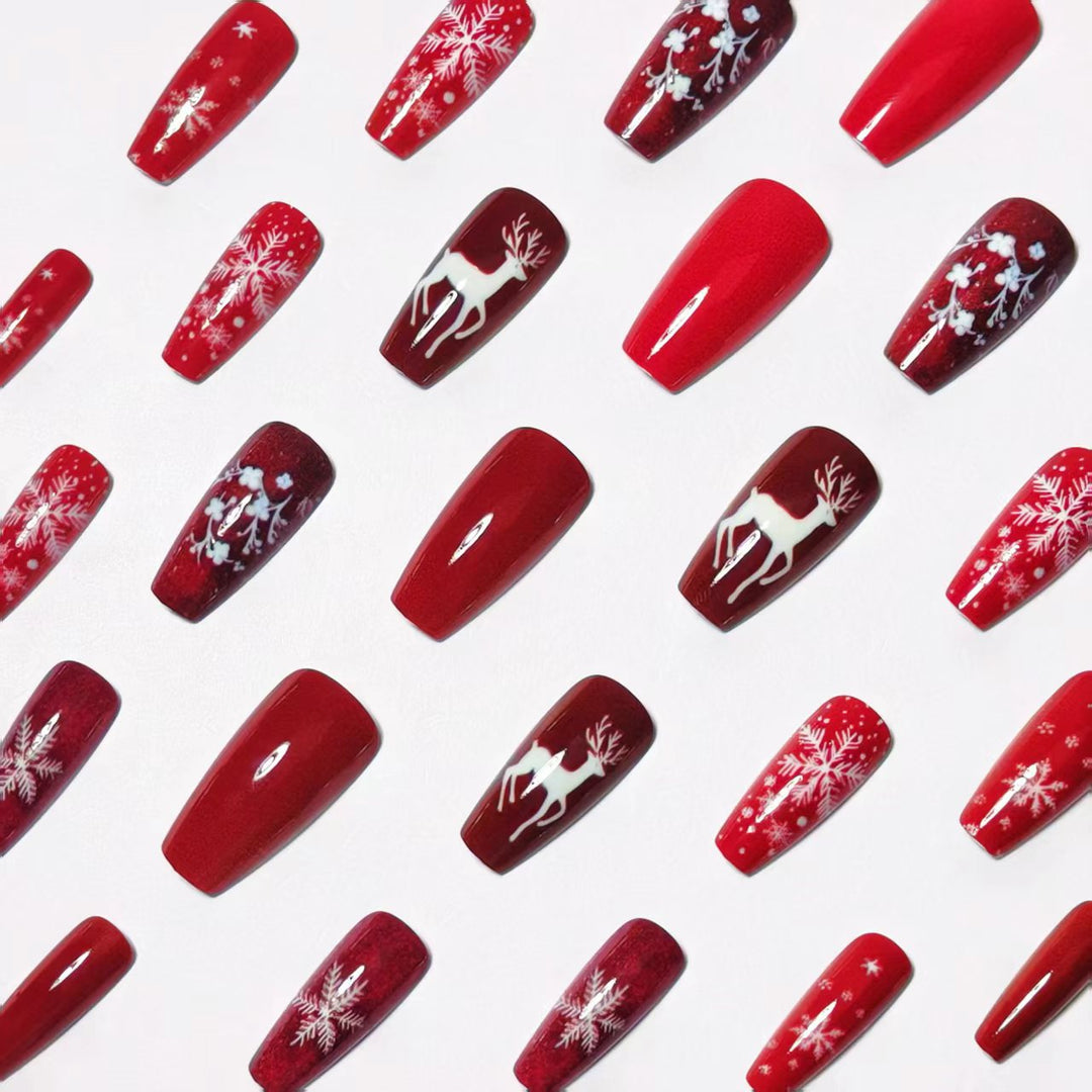 Festive Winter-Themed 3D Nail Art Bowlift