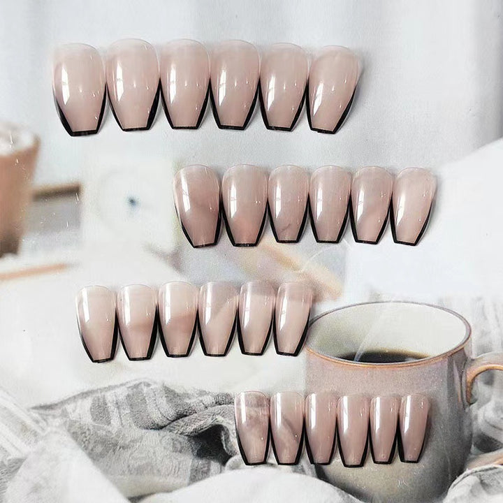 Artful nail extensions with elegant French tips Bowlift