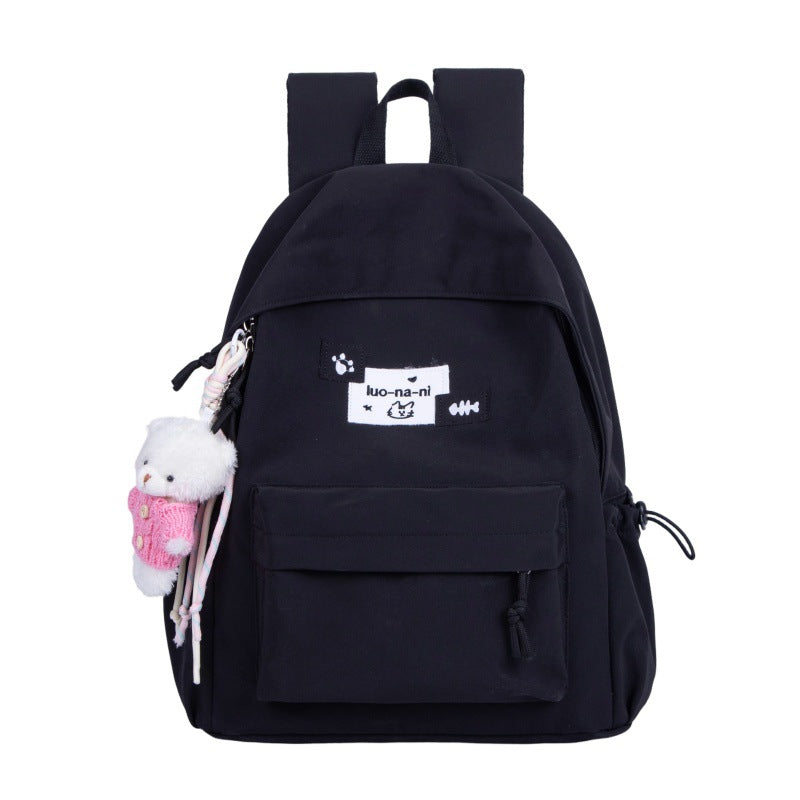 Adorable Character Design School Backpack Bowlift