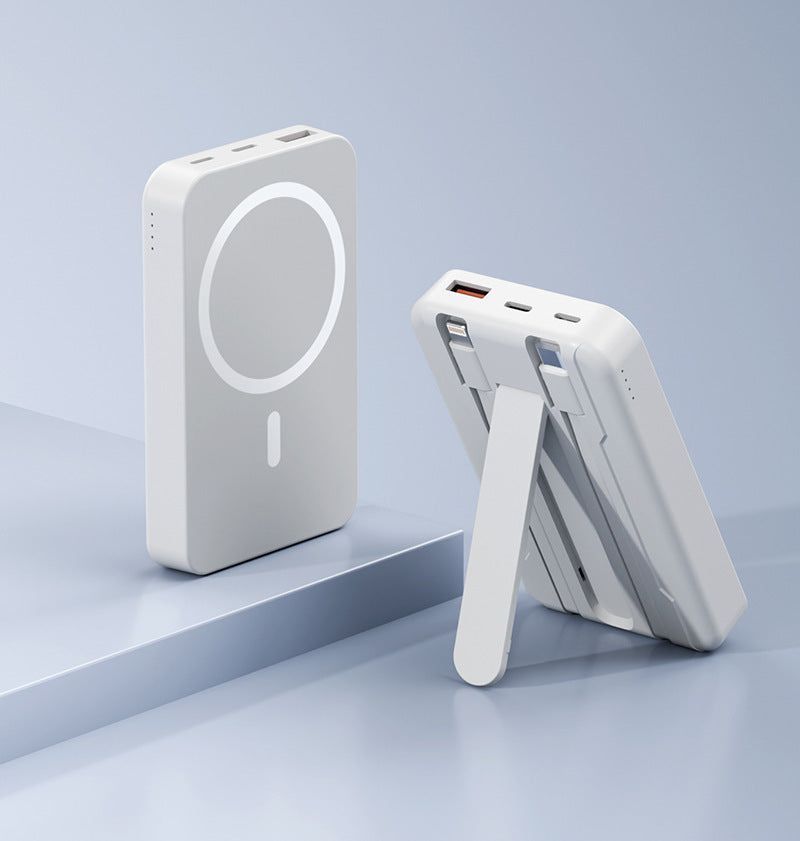 Magnetic Portable Power Bank with Stand Function Bowlift
