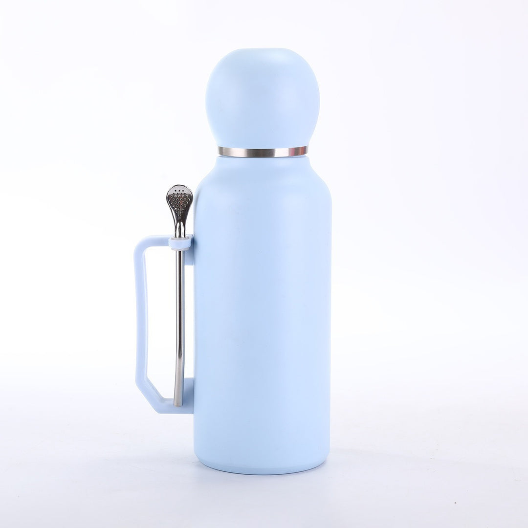 Ladies insulated multifunctional drinking bottle with integrated tea strainer Bowlift