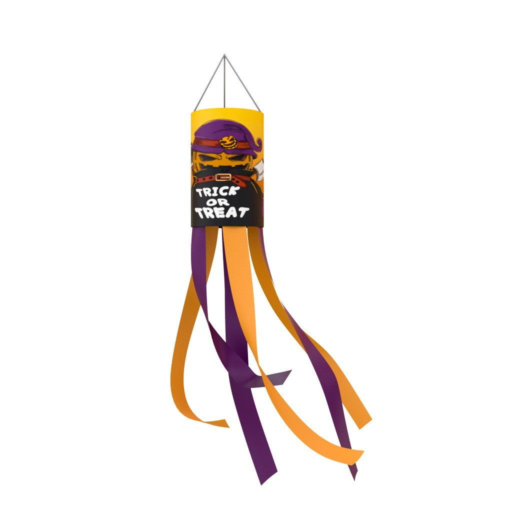 Unisex nan patriotic American flag windsock with long trailing streamers and reinforced hanging loop Bowlift