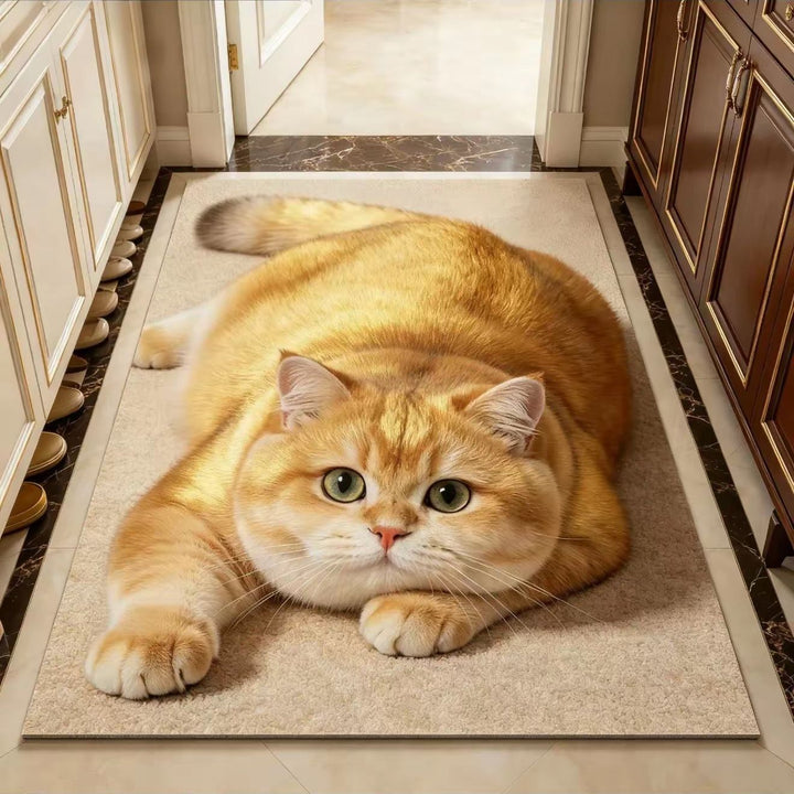 Cat Theme Soft Plush Carpet