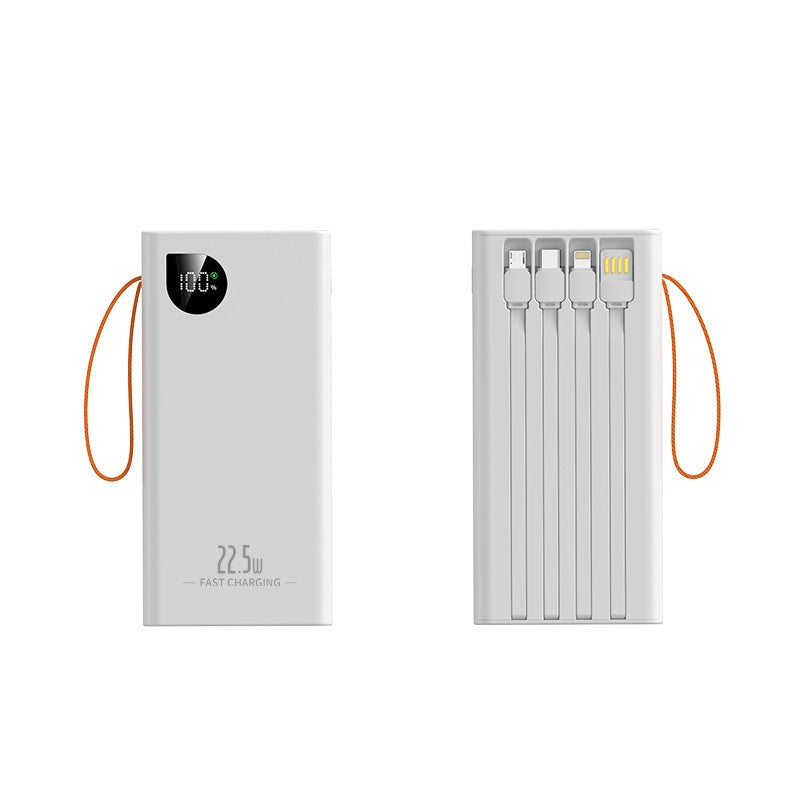 Portable power bank with LED lighting and digital power display Bowlift