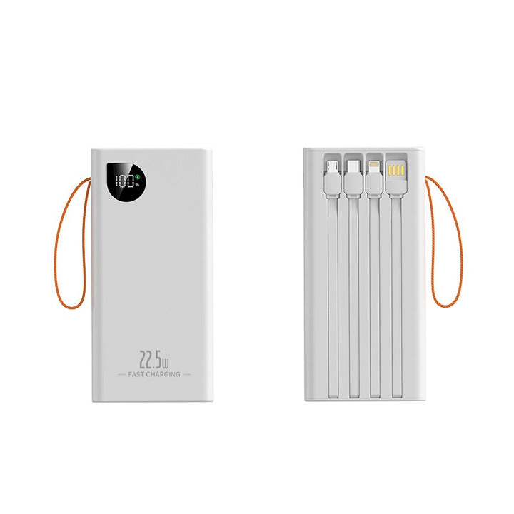 Portable power bank with LED lighting and digital power display Bowlift