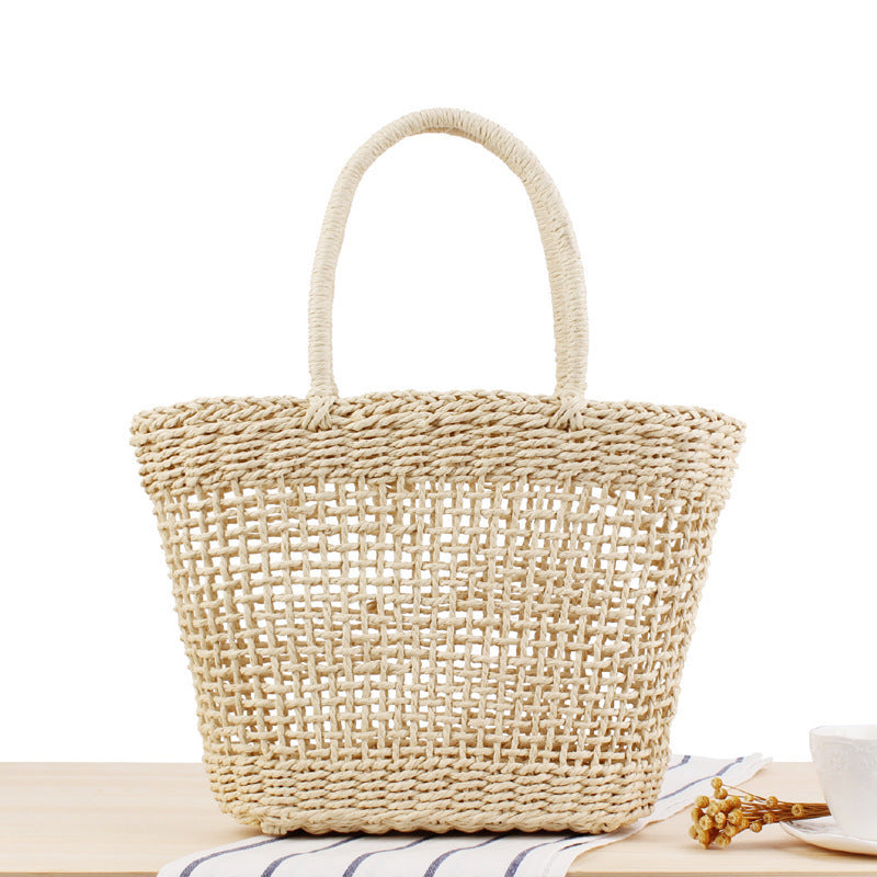 Handmade woven basket bag in Scandinavian style Bowlift