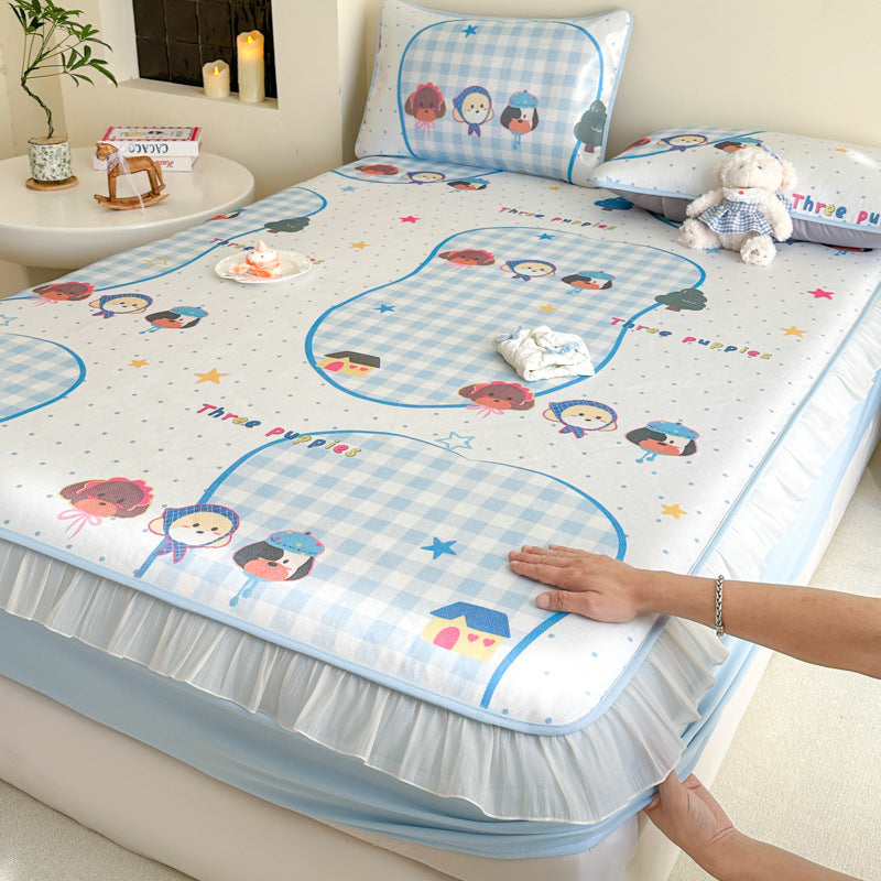 Decorative Floral Mattress Protector