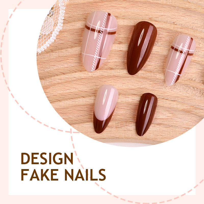 Acrylic Nail Set with Colorful Designs Bowlift